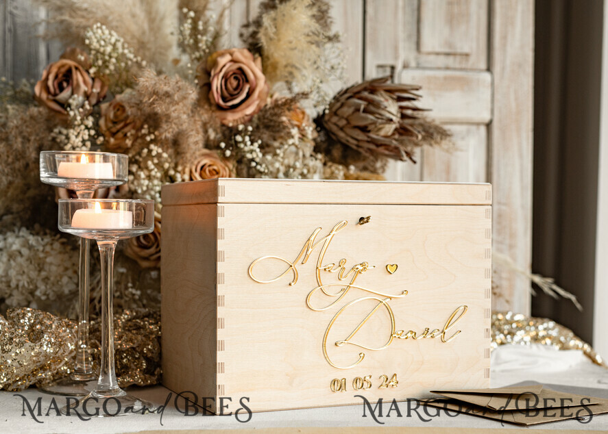 CARD BOXES Wood Eco Rustic Card boxes rustic wood Set Card Box & Sign, Wedding Card Box with lock cards gifts sign with stand, wooden Wedding Money Box Sing Guestbook Set, Card Box with slot and lock cards and gift Arch acrylic sign set