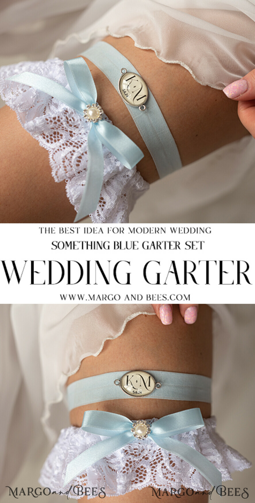 BRIDE bolero, robes, garter GARTER FOR BRIDE Set of Two gartes, personalised wedding garter in box, something blue Lace garter & personalised toss set, garter for bride, bridal shower gift for bride, Lace garter set, gift for bride, toss garter