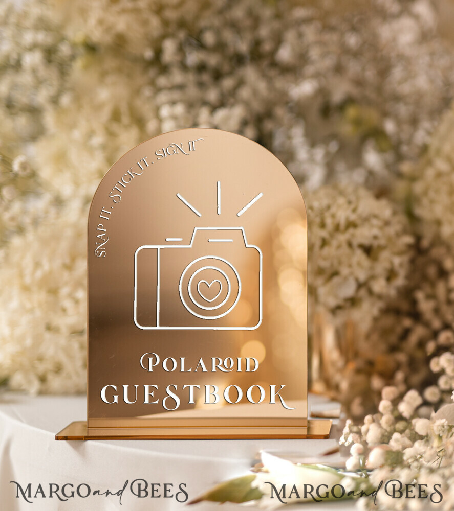 TABLE DECOR SIGNS Guestbook & Cards Gifts Signs Set of 3 Wedding Signs Polaroid GuestBook Sign - Loving Memory Sign - Cards & Gifts Sign, Bundle Gold mirror Arch Cards Gifts Sign, Golden Plexi Sign Loving Memory Sign our Guestbook bulk