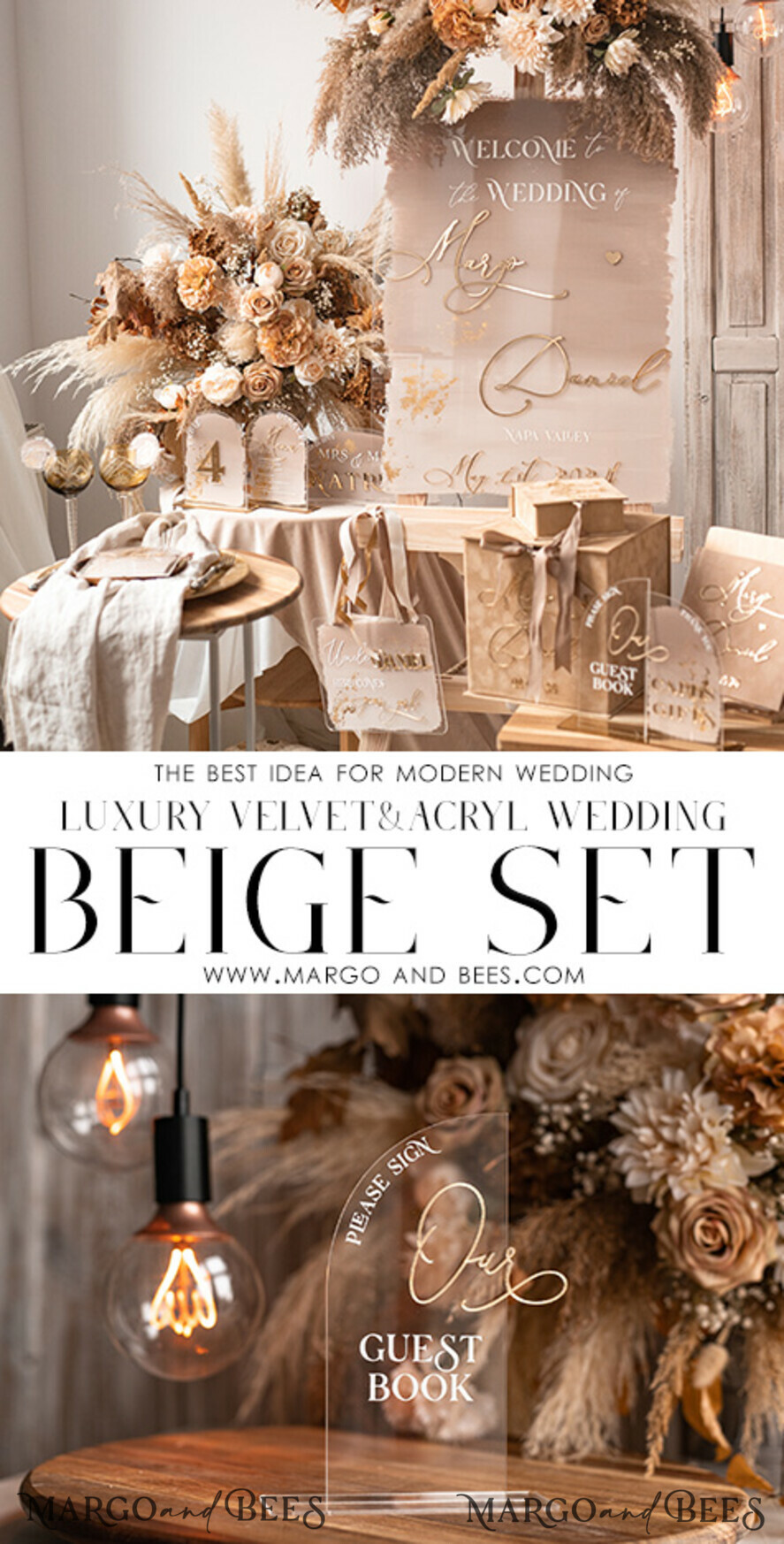 TABLE DECOR SIGNS Guestbook & Cards Gifts Signs Transparent Acrylic sign Our guestbook Sign, Half Arch Beige Ombre Acrylic Gold Guestbook Sign, Nude Gold Plexi Sign Our guestbook, Taupe Luxury Wedding Table Decor, Wedding Signage Golden Mirror Guestbook Sign with stand