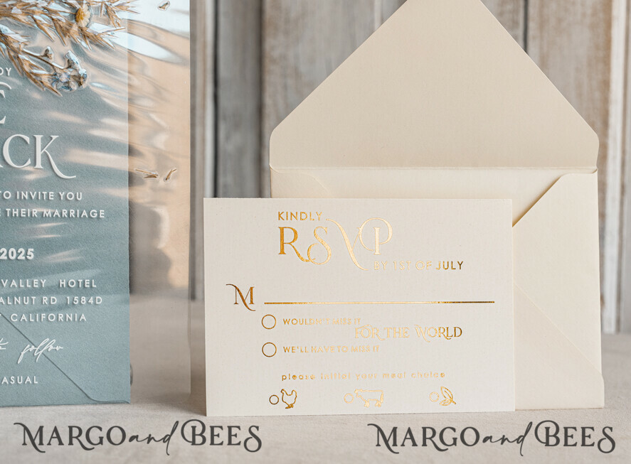 WEDDING INVITATIONS plexi acrylic mirror Dusty Blue Clear real flowers Wedding Invitations, Elegant Garden pampass gras Wedding Cards, Velvet transparent Wedding Invites, Wedding Invitation Suite