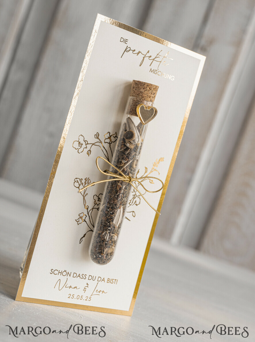 WEDDING FAVORS gastgeschenke hochzeit Personalisierte Gastgeschenke Hochzeit mit Blumensamen Reagenzglas, personalisiert Gastgeschenk Hochzeit Samen handgemachte Gastgeschenk Hochzeit Brautpaar