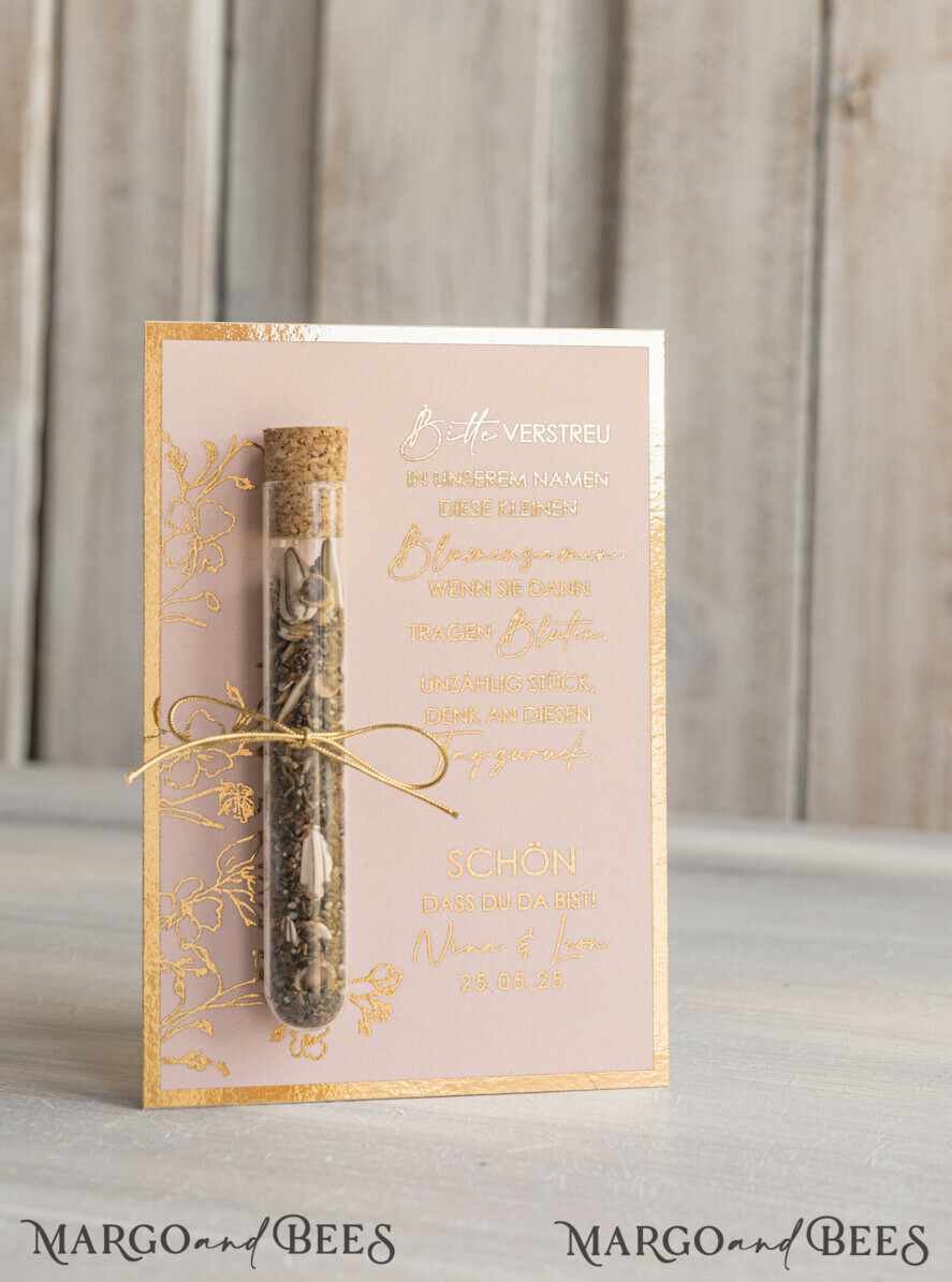 WEDDING FAVORS gastgeschenke hochzeit Personalisierte Gastgeschenke Hochzeit mit Blumensamen Reagenzglas, personalisiert Gastgeschenk Hochzeit Samen handgemachte Gastgeschenk Hochzeit Brautpaar
