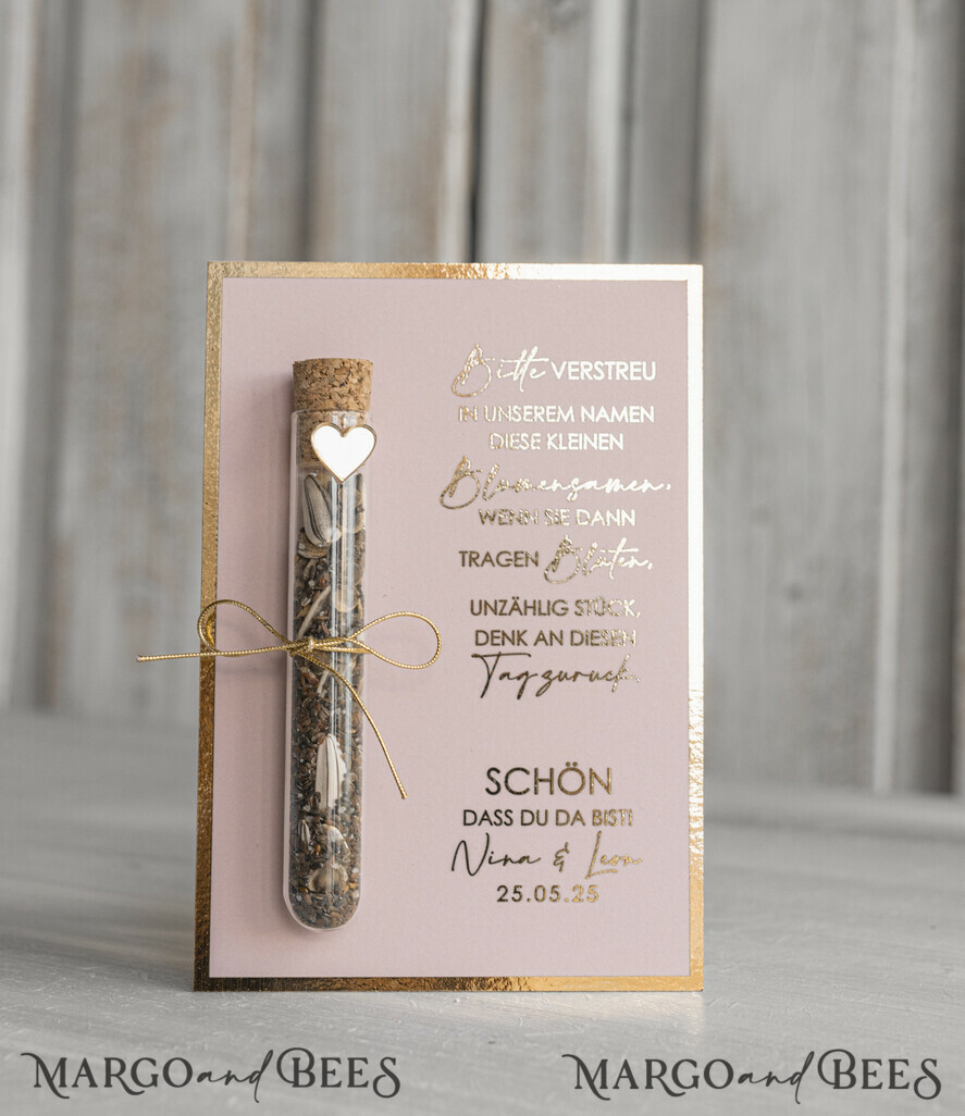 WEDDING FAVORS gastgeschenke hochzeit Personalisierte Gastgeschenke Hochzeit mit Blumensamen Reagenzglas, personalisiert Gastgeschenk Hochzeit Samen handgemachte Gastgeschenk Hochzeit Brautpaar