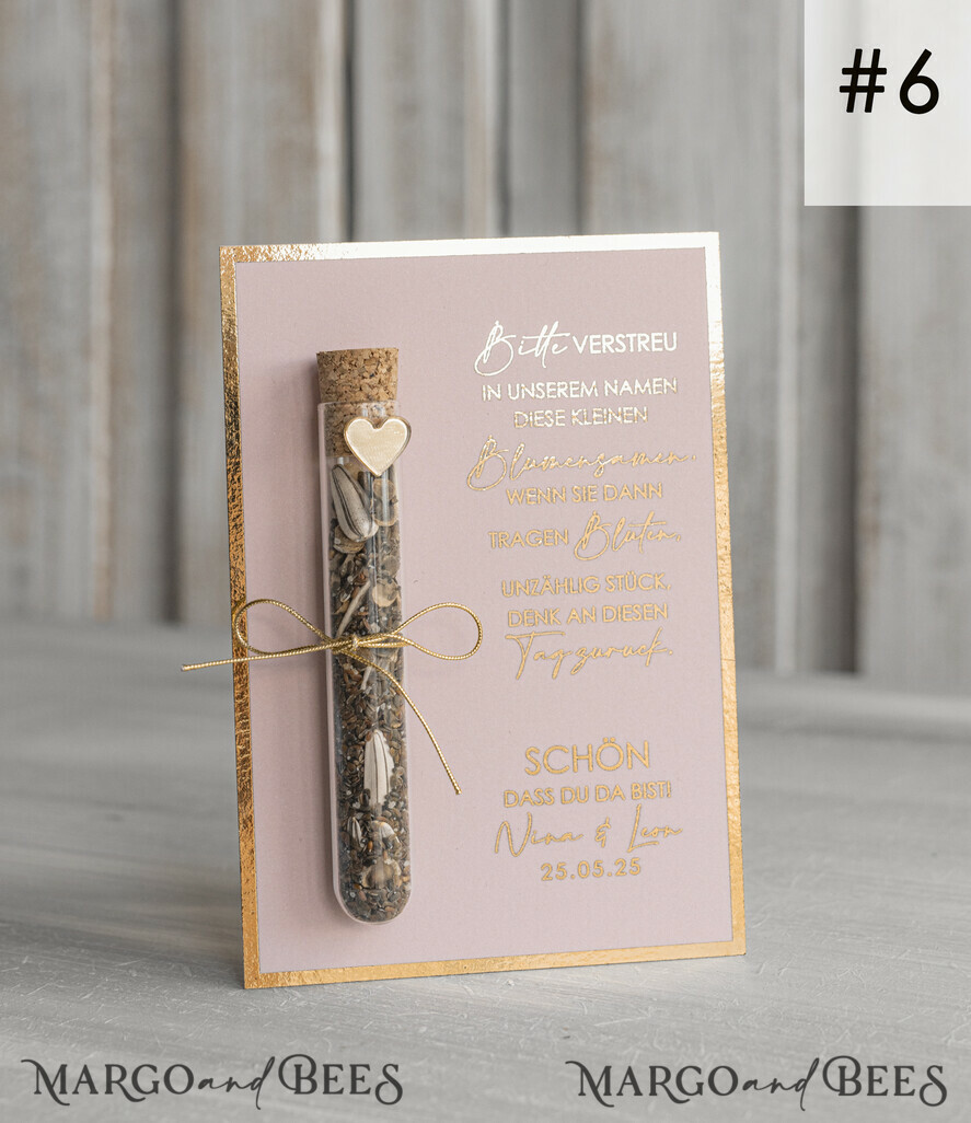 WEDDING FAVORS gastgeschenke hochzeit Personalisierte Gastgeschenke Hochzeit mit Blumensamen Reagenzglas, personalisiert Gastgeschenk Hochzeit Samen handgemachte Gastgeschenk Hochzeit Brautpaar