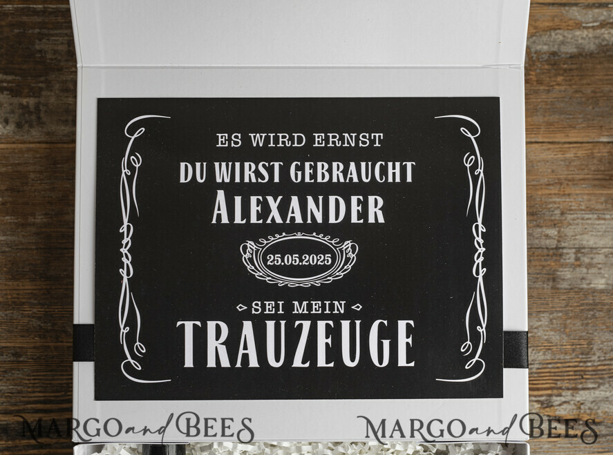 BRIDESMAID/BEST MAN BOX Trauzeuge Fragen Geschenkbox Trauzeuge Fragen Geschenkbox Willst du meinTrauzeuge sein
