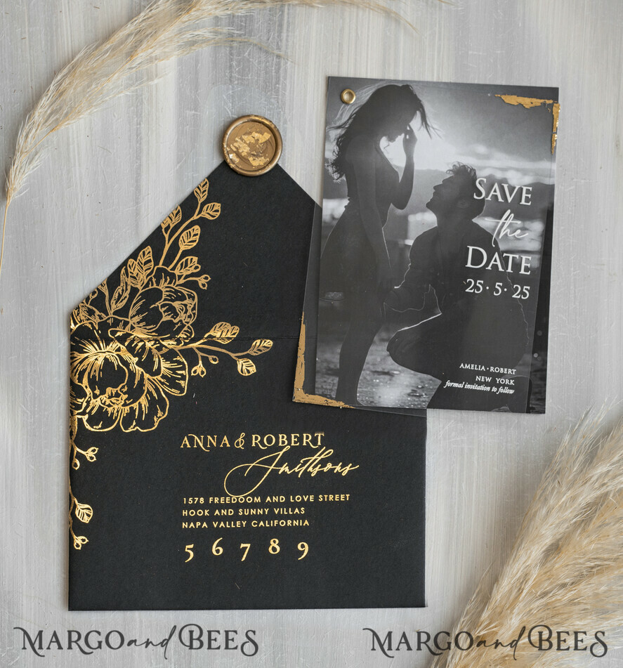 SAVE THE DATES photo vellum plexi Pink Gold Marble Save the Date Cards with Photo, Vellum Save Our Dates with Photo Gold Foil Calendar Cards