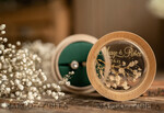 RING BEARER BOXES & PILLOWS Epoxy Wedding rings Box Presonaised Ring Box for wedding bands, wood wedding ring box  • rustic wedding rings box • real flowers in resin luxury ring box18