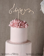 CAKE TOPPER wood topper, wooden cake topper3