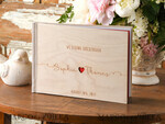 WEDDING GUEST BOOKS Rustic Wooden Engraved PhotoAlbum Wedding guestbook for polaroids, Boho Instax Wedding Book  Wooden Instax Photo Booth Album4