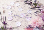 PLACE CARDS / TABLE CARDS calligraphy Romantic Round Wedding Place Cards, Elegant Name Tags, Minimalistic White Place Cards with Calligraphy Design, Modern Name Tag For Wedding Tables, Editable Text22