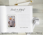WEDDING GUEST BOOKS Instax Instant Photo Book Pure White Gold Acrylic Wedding Guest Book Personalised and sign set, Velvet white Instant Photo Book Boho Elegant Instax Wedding Photo Guestbook19