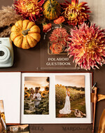 WEDDING GUEST BOOKS Instax Instant Photo Book Fall Terracotta Gold Acrylic Wedding Guest Book Personalised and sign set, Velvet Rust Instant Photo Book Boho Elegant Instax Wedding Photo Guestbook14