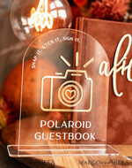 WEDDING GUEST BOOKS Instax Instant Photo Book Fall Terracotta Gold Acrylic Wedding Guest Book Personalised and sign set, Velvet Rust Instant Photo Book Boho Elegant Instax Wedding Photo Guestbook14