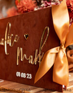 WEDDING GUEST BOOKS Instax Instant Photo Book Fall Terracotta Gold Acrylic Wedding Guest Book Personalised and sign set, Velvet Rust Instant Photo Book Boho Elegant Instax Wedding Photo Guestbook14