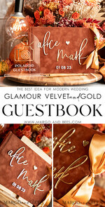 WEDDING GUEST BOOKS Instax Instant Photo Book Fall Terracotta Gold Acrylic Wedding Guest Book Personalised and sign set, Velvet Rust Instant Photo Book Boho Elegant Instax Wedding Photo Guestbook14