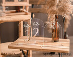 TABLE DECOR SIGNS Acrylic table decor Numbers Acrylic Arch Table menu, Clear Acrylic and gold Sign, Gold Plexi Table Numbers, Luxury Wedding Table Decor, Wedding Signage Golden table numbers, editable text 24