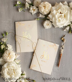 WEDDING VOWS Acrylic Clear Gold Personalized Wedding vows card4