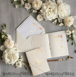 WEDDING VOWS Acrylic Clear Gold Personalized Wedding vows card4