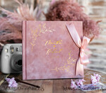 WEDDING GUEST BOOKS Velvet Instax Guestbook Elegant Blush Pink Instax velvet Wedding GuestBook Gold, Large Instant Wedding Guest Book, Polaroid velvet Guestbook Pink Golden wedding8