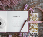 WEDDING GUEST BOOKS Velvet Instax Guestbook Elegant Blush Pink Instax velvet Wedding GuestBook Gold, Large Instant Wedding Guest Book, Polaroid velvet Guestbook Pink Golden wedding8