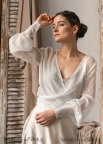 BRIDE bolero, robes, garter LACE WEDDING BOLERO Ivory Silk Wedding bolero long sleeve, Shrug Women Wedding, Bridal Modest Coverup, Boho Blouse for Bride, Bridal Lace Blouse, dress capalet15