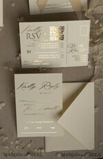 WEDDING INVITATIONS embossed invites  Bespoke Embossed Blind Ivory Gold Wedding Invitation, Golden Ecru deboss Floral Wedding Invitation, Modern Garden Debossed Invitation suite, Cotton paper wedding invitation suite, Wedding Invitations golden27