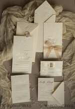 WEDDING INVITATIONS embossed invites  Bespoke Embossed Blind Ivory Gold Wedding Invitation, Golden Ecru deboss Floral Wedding Invitation, Modern Garden Debossed Invitation suite, Cotton paper wedding invitation suite, Wedding Invitations golden27