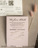 WEDDING INVITATIONS embossed invites  Fine Art Embossed  Blind Blush Pink Gold Wedding Invitation, Golden deboss Roses Floral Wedding Invitation, Boho Ecru Debossed Invitation suite,  Gold Foil wedding invitation suite,  Wedding Invitations golden19
