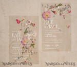 WEDDING INVITATIONS plexi acrylic mirror Blush Pink Clear real flowers Wedding Invitations, Elegant Garden  pampass gras Wedding Cards, Velvet  transparent  Wedding Invites,  Wedding Invitation Suite18