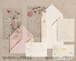 WEDDING INVITATIONS plexi acrylic mirror Blush Pink Clear real flowers Wedding Invitations, Elegant Garden  pampass gras Wedding Cards, Velvet  transparent  Wedding Invites,  Wedding Invitation Suite18