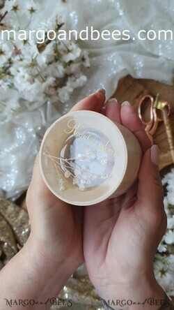 RING BEARER BOXES & PILLOWS Epoxy Wedding rings Box Presonaised Ring Box for wedding bands, wood wedding ring box  • rustic wedding rings box • real flowers in resin luxury ring box18