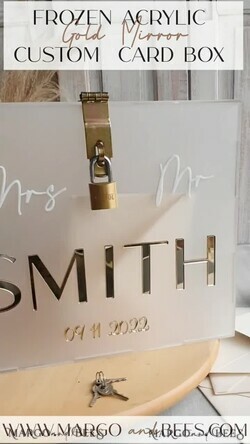CARD BOXES acrylic Cards box Frozen wedding wishing well acrylic money gift card box, Personalized Wedding Card Box, Acrylic Card Box, Wedding Card Box with Lid, Wedding Money Box, Wedding Card Box, Wedding Card Holder 9