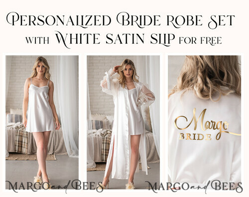 Bride and bridesmaid robes set sales