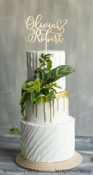 gold topper, elegant cake topper
