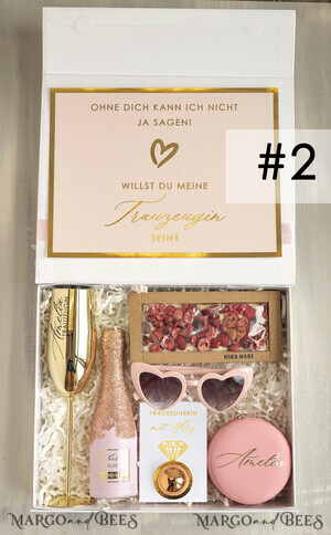  Trauzeugin geschenk fragen box XXL Trauzeugin geschenk fragen box, Brautjungfer Trauzeuge, Möchtest Du meine Trauzeugin sein box, Geschenkschachtel, Trauzeuge fragen