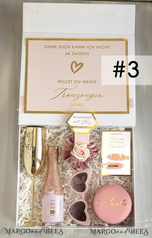  Trauzeugin geschenk fragen box XXL Trauzeugin geschenk fragen box, Brautjungfer Trauzeuge, Möchtest Du meine Trauzeugin sein box, Geschenkschachtel, Trauzeuge fragen