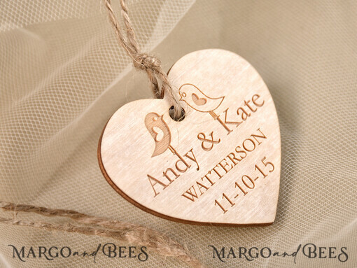 WEDDING FAVORS Wedding Favor Wood Tags wedding favor ideas, engraved wooden tag
