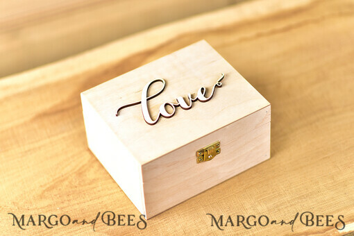 RING BEARER BOXES & PILLOWS Epoxidharz Trauringe Box Maßgeschneiderte Trauringbox für die Zeremonie, rustikale Glamour-Trauringbox • handgefertigte Ringträgerbox • luxuriöse Samt-Ringbox
