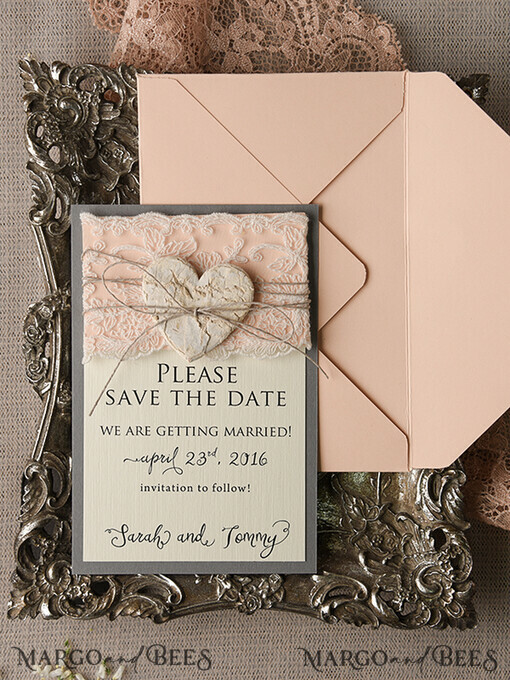 SAVE THE DATES rustic country