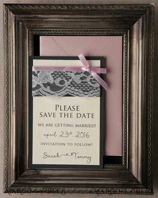SAVE THE DATES rustic eco friendly