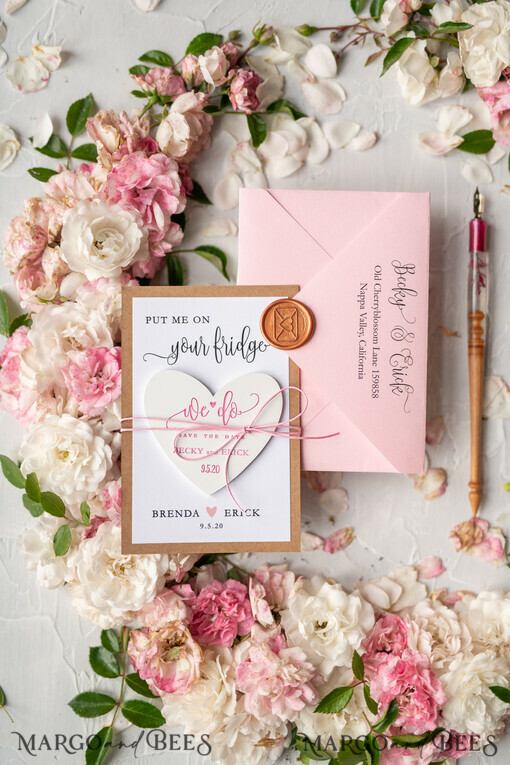 SAVE THE DATES rustic Wedding Save the Date card, vintage