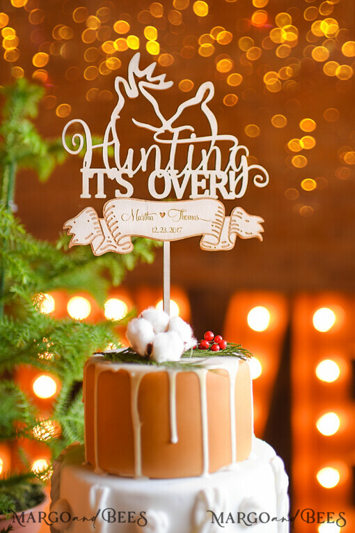CAKE TOPPER RUSTIKAL  
 Hochzeitstortenfigur, vintage