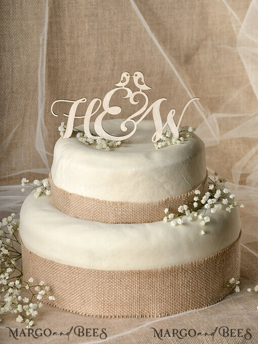 CAKE TOPPER RUSTIC topper, wooden