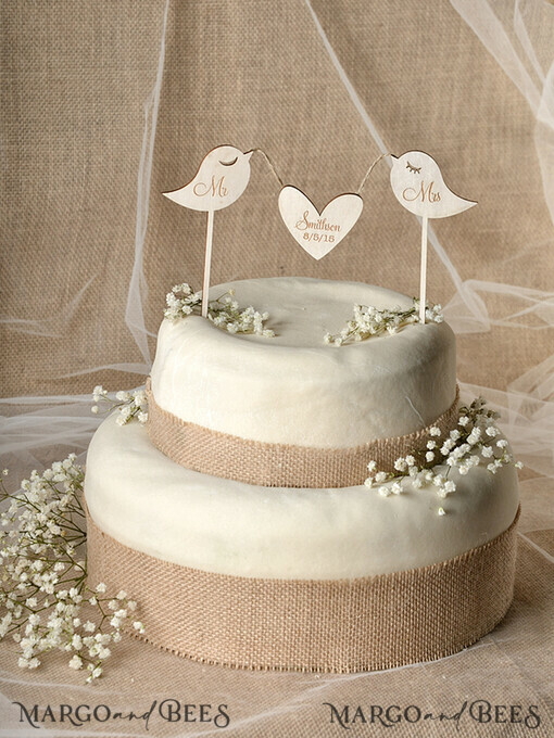 CAKE TOPPER RUSTIC topper, vintage