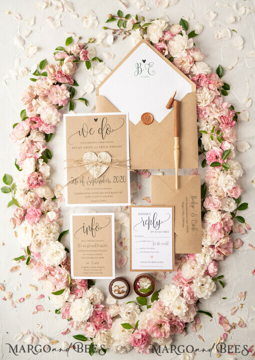 WEDDING INVITATIONS Elegant Invites Classic Cards Vintage Wooden Wedding Invitations, Elegant Birch Heart Wedding Cards, Bespoke Eco Paper Wedding Invites, Handmade Wedding Stationery