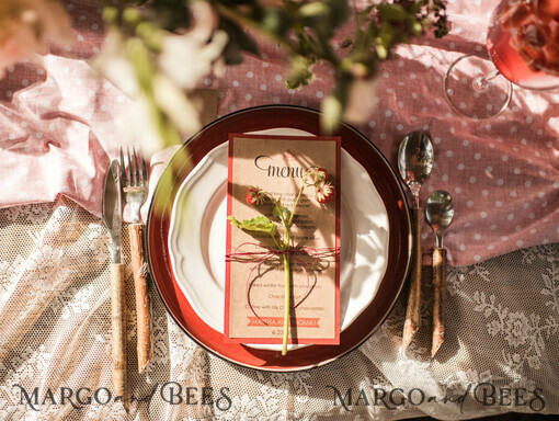 MENU & PROGRAMS rustic Country Wedding Menu, Barn Wedding Dinner Menu, Eco Romantic Personalized Cards, Kraft Wedding Menu, Simple Rustic Wedding Menu, Elegant  Wedding Menu Cards   