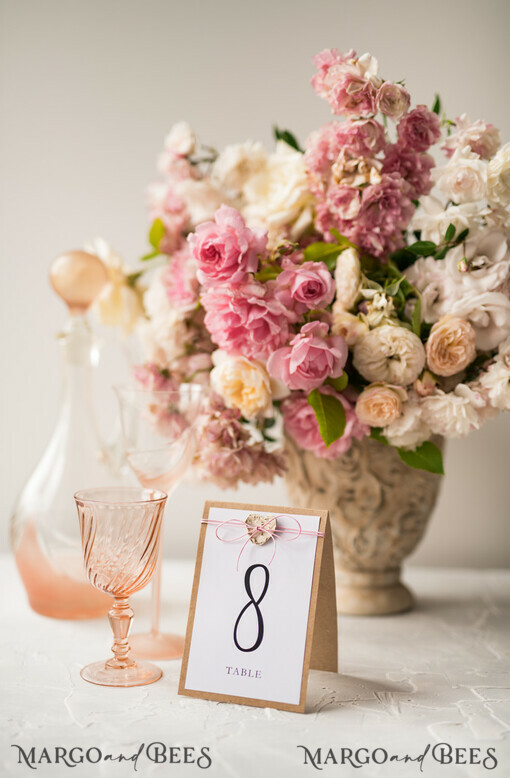 TABLE DECOR SIGNS Wood Eco Rustic Table numbers Vintage Wooden Wedding Table Numbers With Twine, Elegant Birch Heart Wedding Table Cards, Bespoke Eco Paper Wedding Décor, Handmade Wedding Stationery