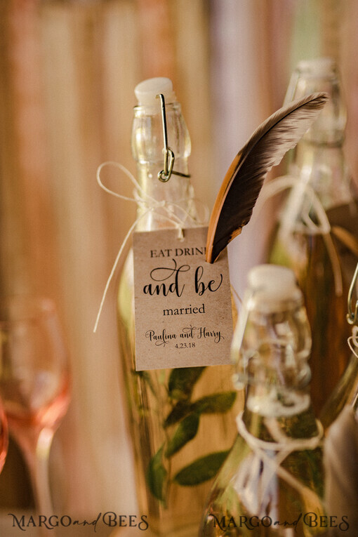 DRINKS LABELS Rustic wine label