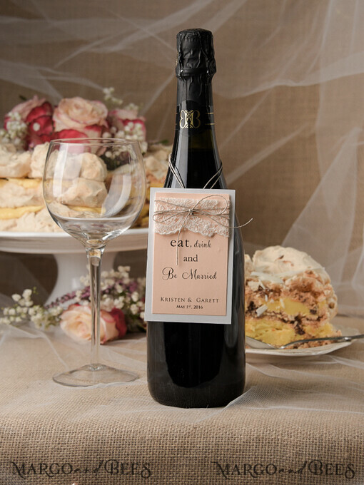 DRINKS LABELS Rustic drink labels